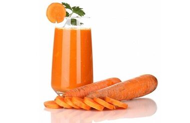 succo di carota per eliminare i parassiti