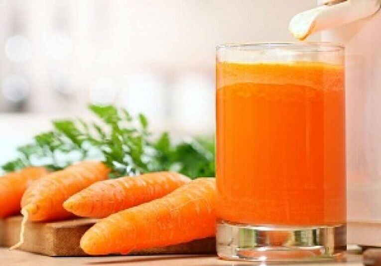 Il succo di carota nella lotta contro i vermi è adatto sia agli adulti che ai bambini